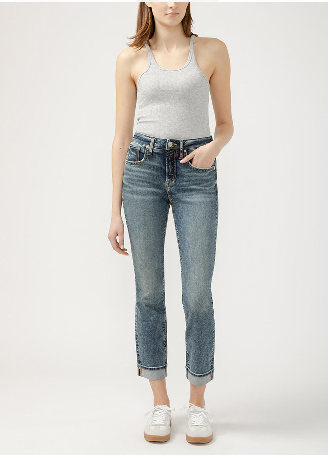Beau High Rise Slim Leg jeans