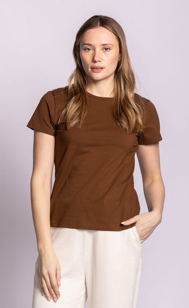 Georgia Tee - Chocolate Brown