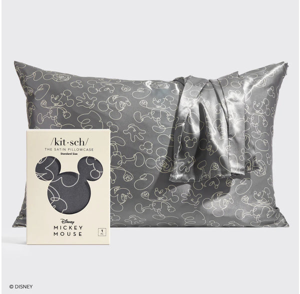 Kitsch x Mickey and Minnie Satin Pillowcase in Mickey Magic