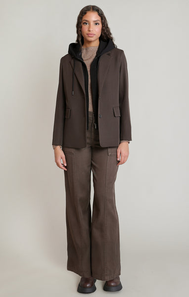 BRIER DETACHABLE HOODED BLAZER