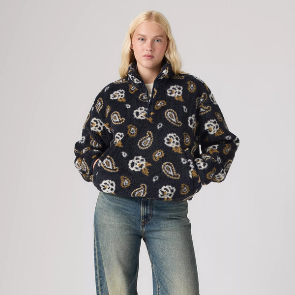 Atwood Sherpa 1/4 Zip - Paisley Rose