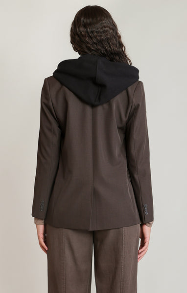 BRIER DETACHABLE HOODED BLAZER