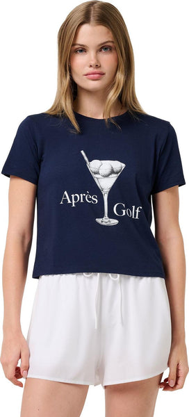 Aprés Golf Tee - Navy
