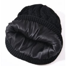 Louise Satin Lined Toque - Black
