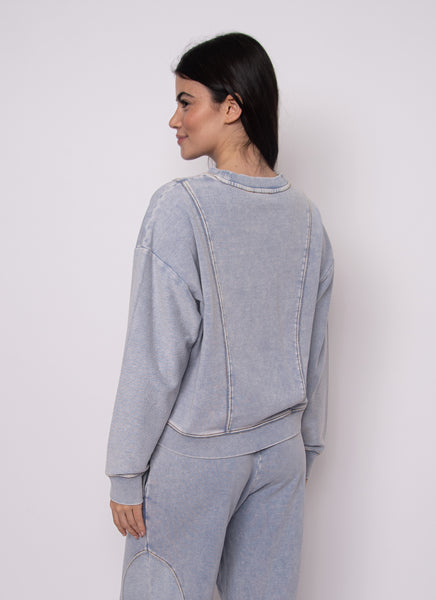 Kacey Denim Look Pullover