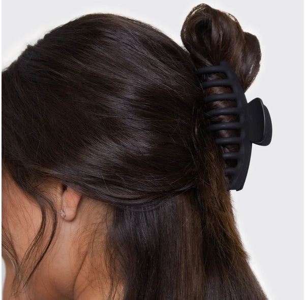 Black & Tort Claw Clip 2pc Set - Oversized