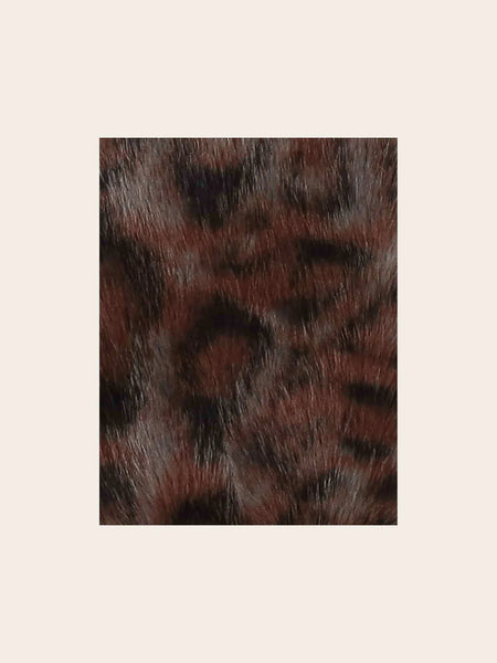 LOEVENICH FAUX LEATHER EARMUFFS WITH LEOPARD PATTERN