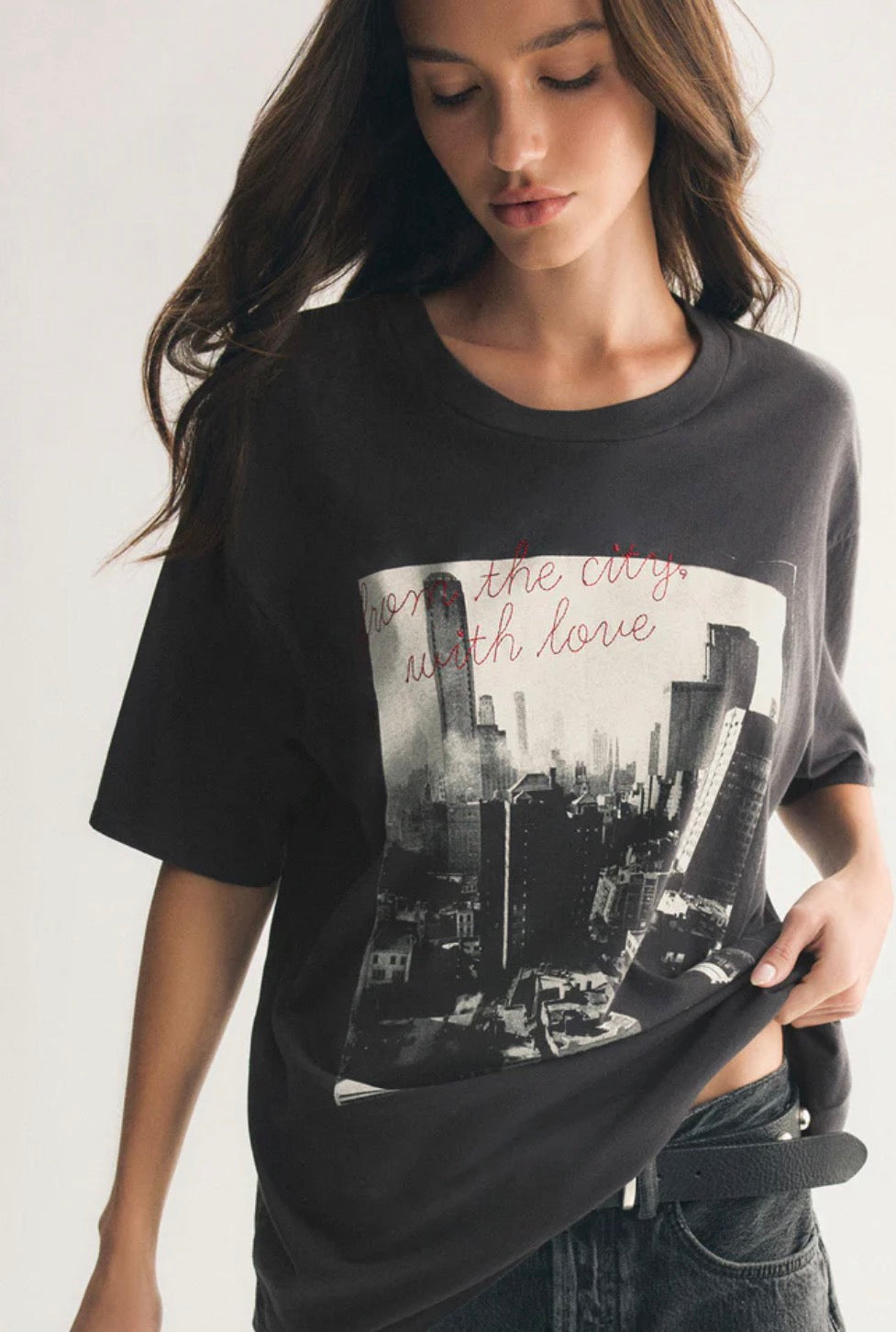 Big Apple City Tee - Black Sand