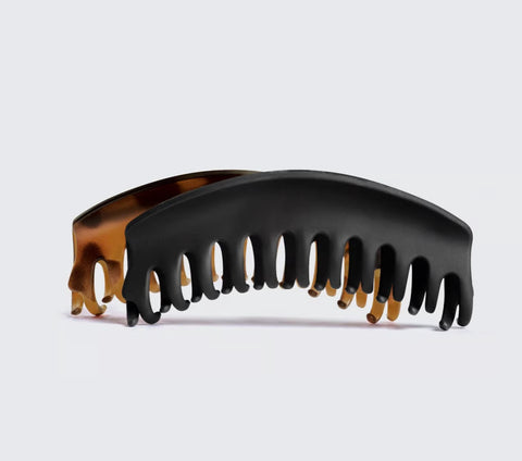 Large Dome Claw Clips 2pc - Recycled Plastic