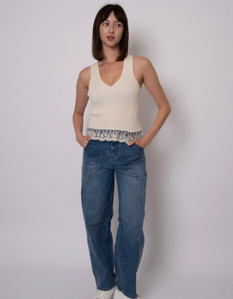 Amani Tank - Cream