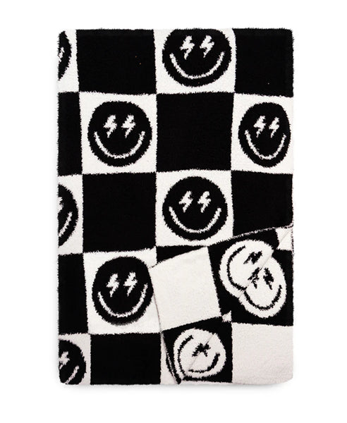 Black Bolt Smile Blanket