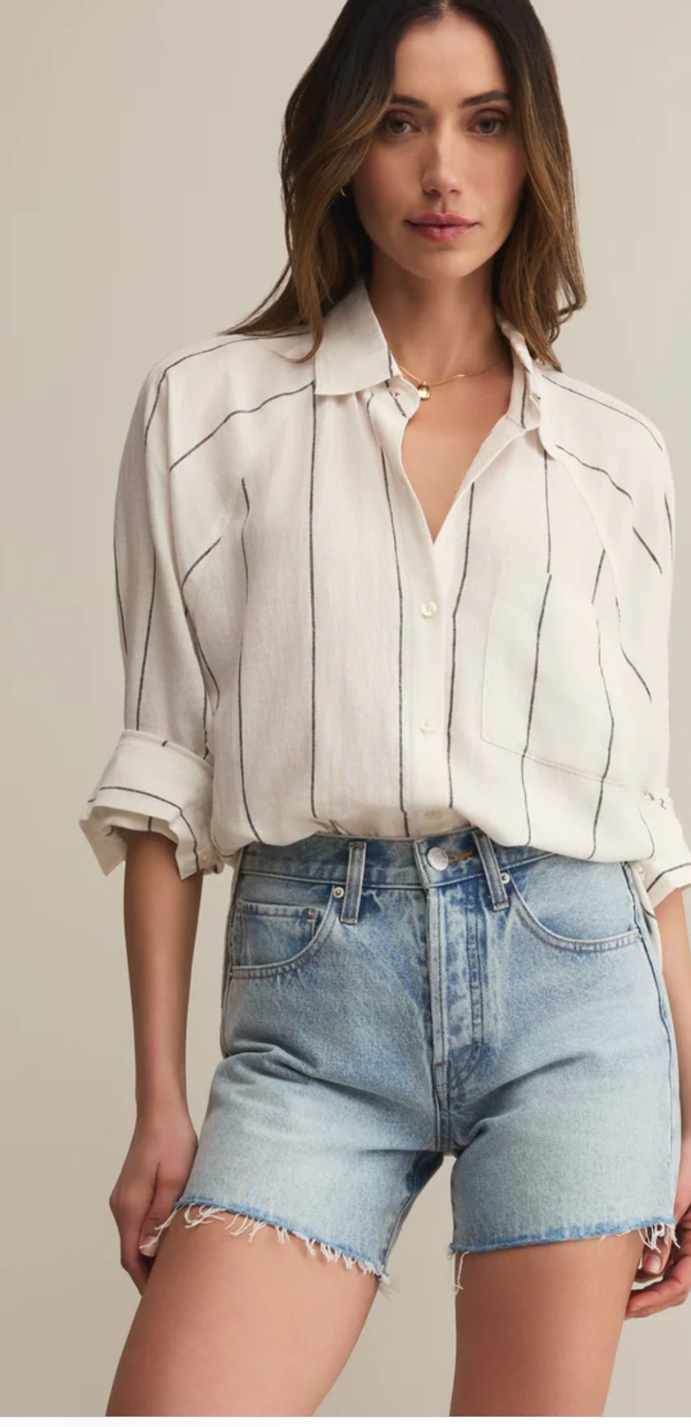 The Perfect Linen Top - White