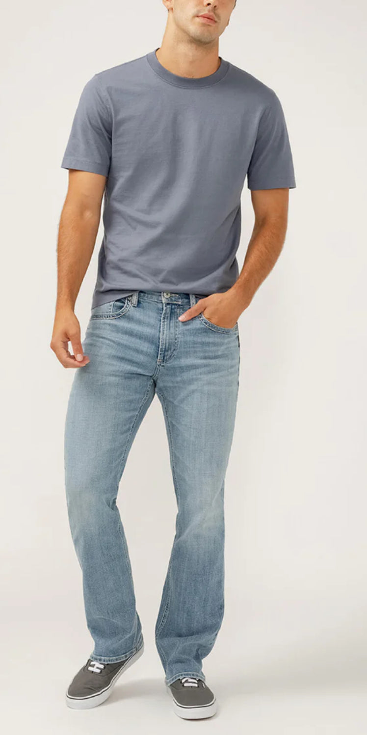 Jace Slim Fit Bootcut Jeans - Light Indigo