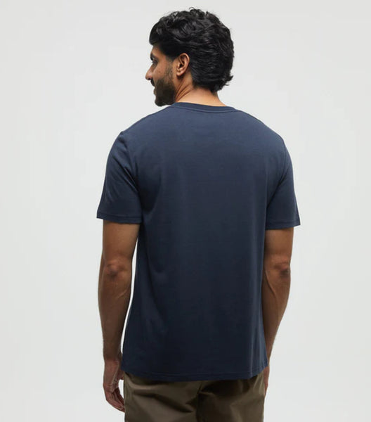 Love Flourishes T-Shirt - Midnight Blue/Deep Lichen Green