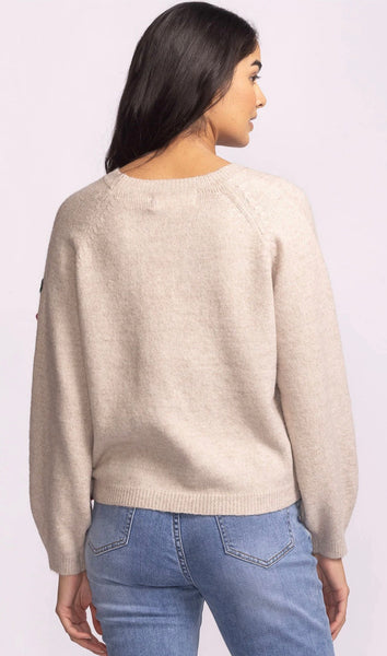 Mon Cherry Sweater - Beige