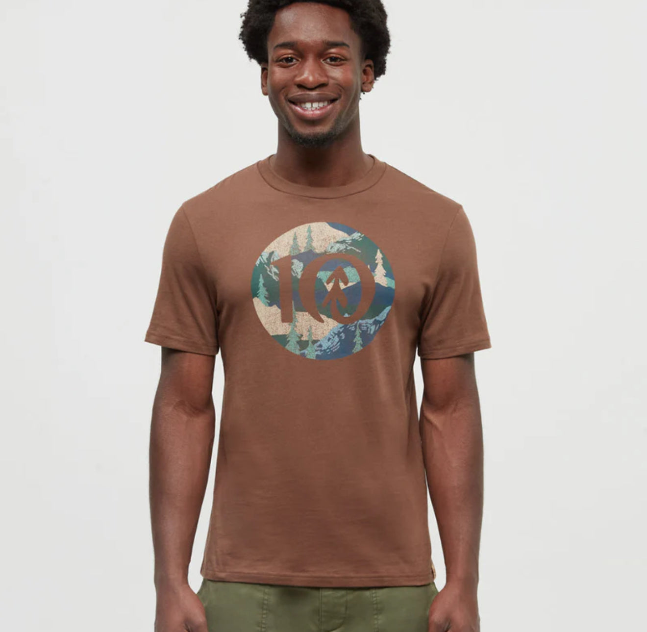 Vales Ten T-Shirt- Clove/granite green