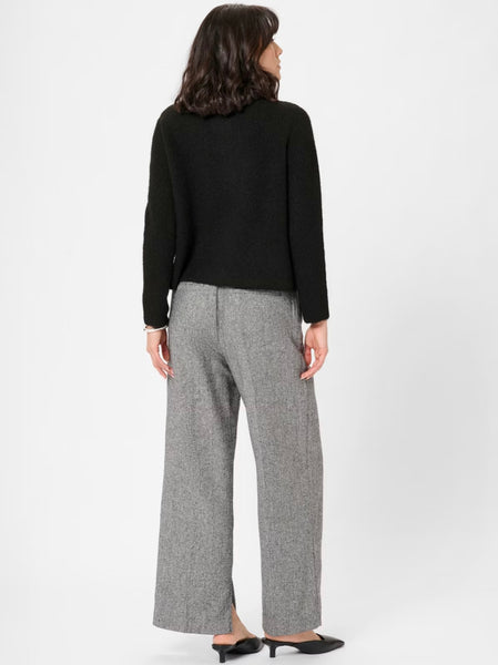 MAY KNIT CARDIGAN - Black Deep