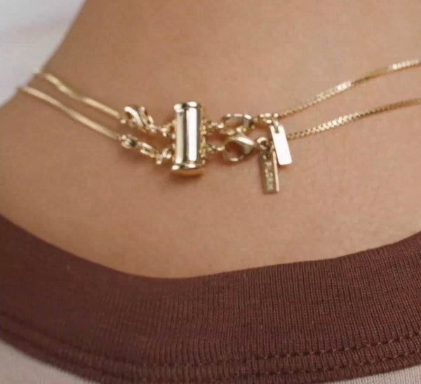 LOCK W/ 2 Lobsters - Gold Plated