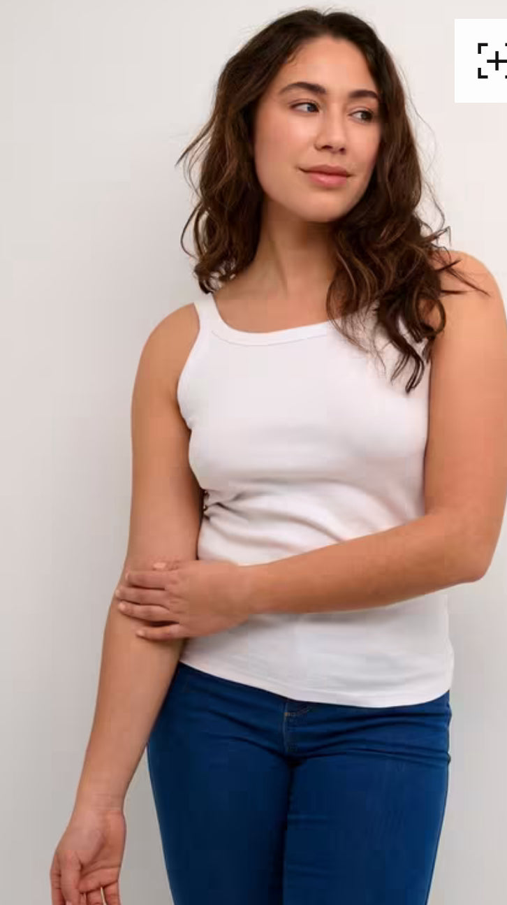 Carna Tank Top - Optical White/chalk
