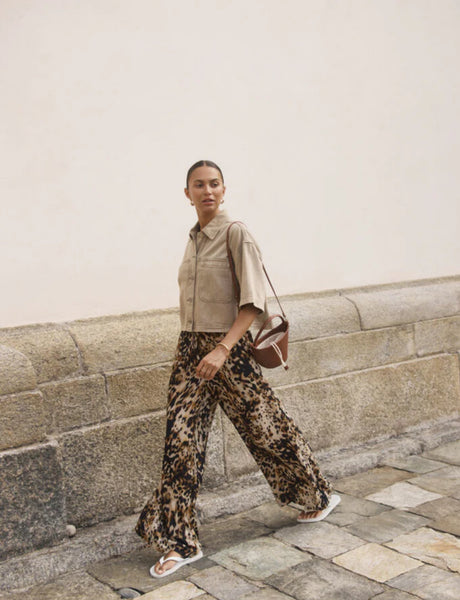 Rania Denim Shirt - Light Brown