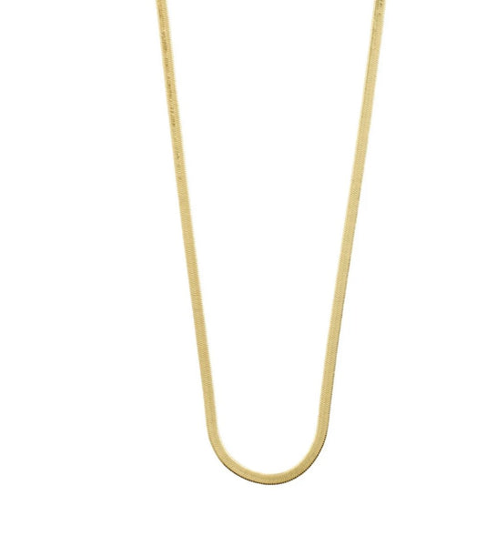JOANNA FLAT SNAKE CHAIN - Gold Plated