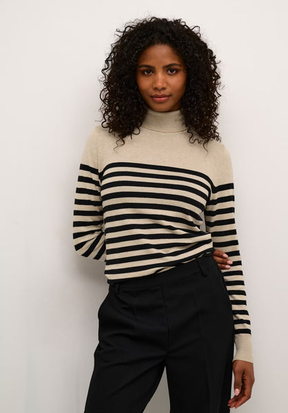 Lizza Striped Turtleneck