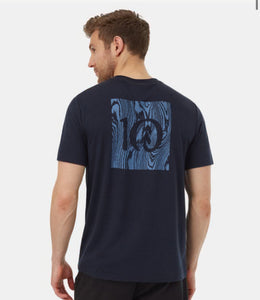 Woodblock Ten T-Shirt- canyon blue