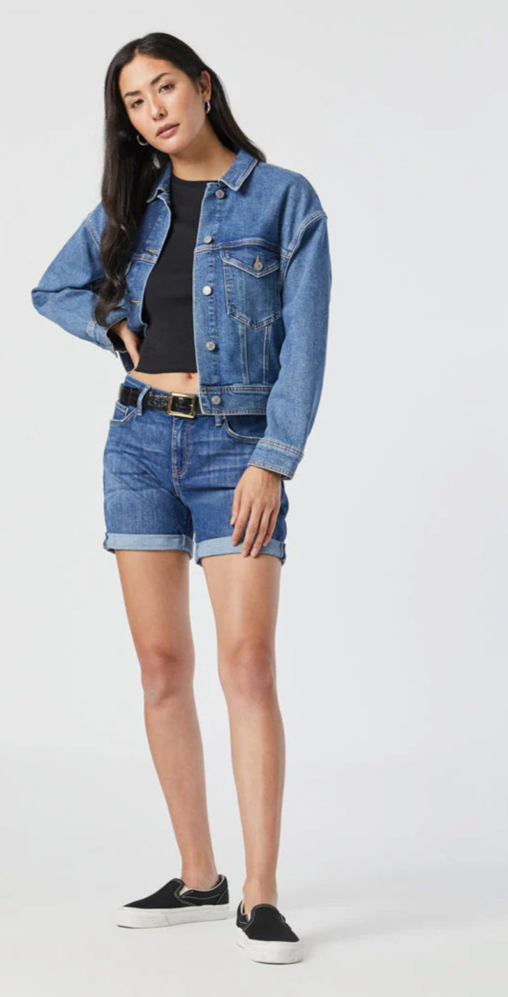Pixie Mid Indigo Jean Shorts