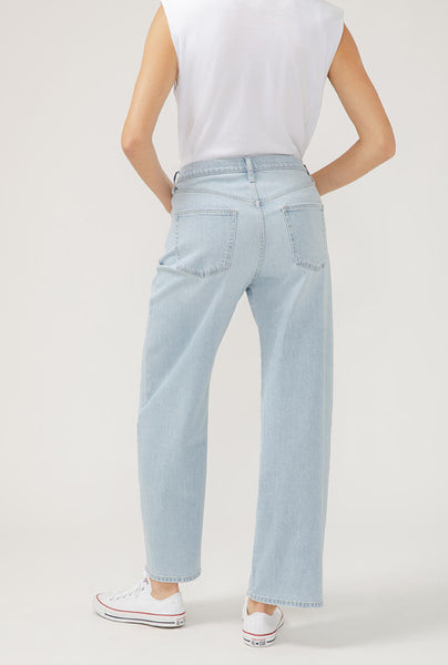 Be Easy Straight Leg Drawstring Jeans