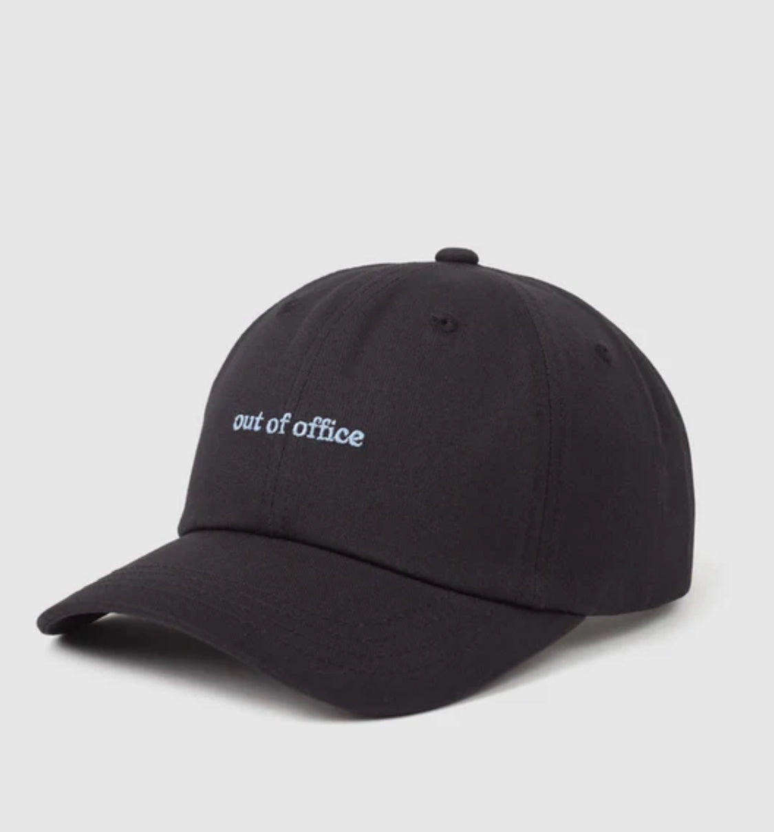 Slogan Peak Hat - Black/ Out Of Office