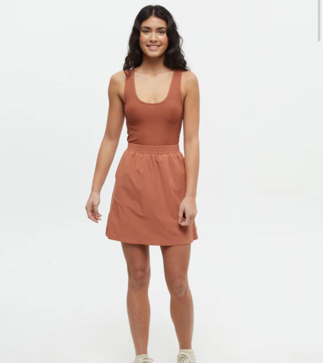 Ashby Twist Tank Back Dress - Clay Tile