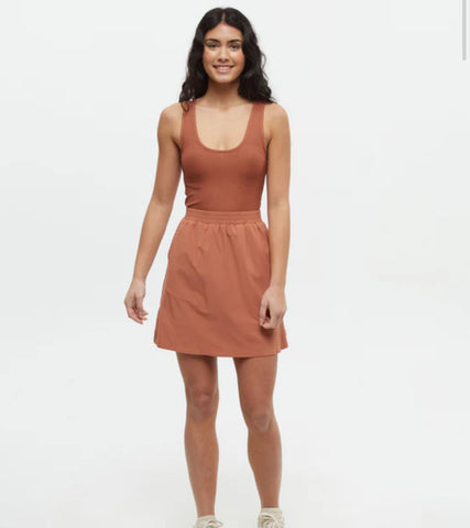 Ashby Twist Tank Back Dress - Clay Tile