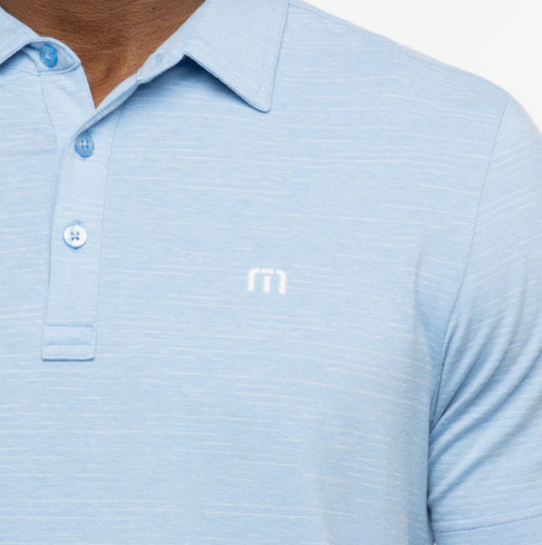THE HEATER POLO - Heather Heritage Blue