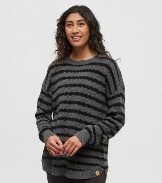 Broughton Sweater - Meteorite Black/Dark Grey Heather Linear