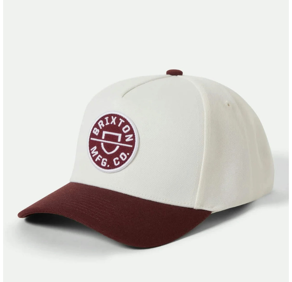 Crest Snapback - Port/Off White