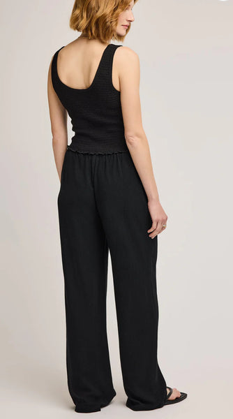 Finley Linen Pant - Black