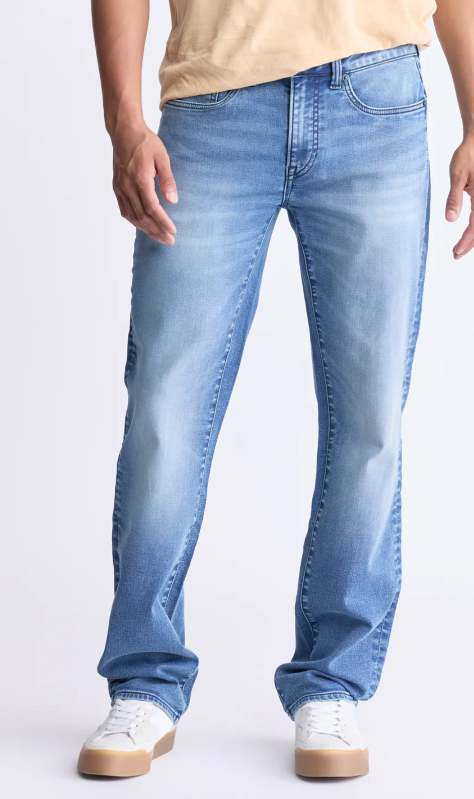 Straight Six Men's Freedom Flex Jeans - Crinkled blue