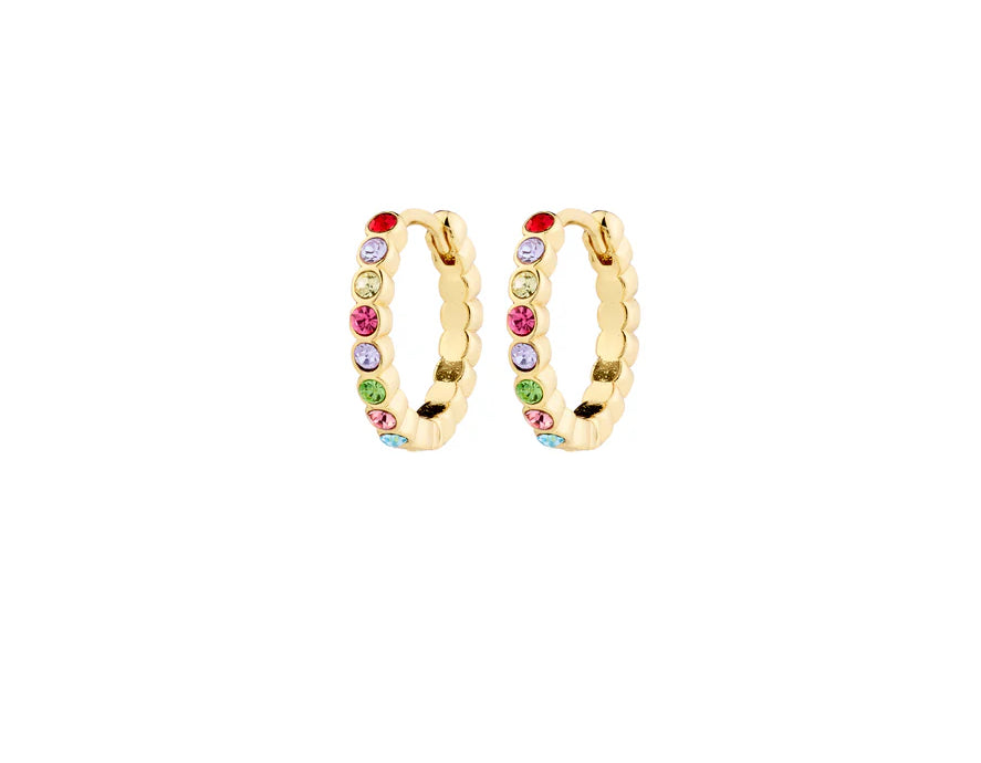 KLEOPRATRA RECYCLED HOOP EARRINGS GOLD PLATED