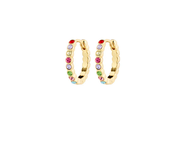 KLEOPRATRA RECYCLED HOOP EARRINGS GOLD PLATED