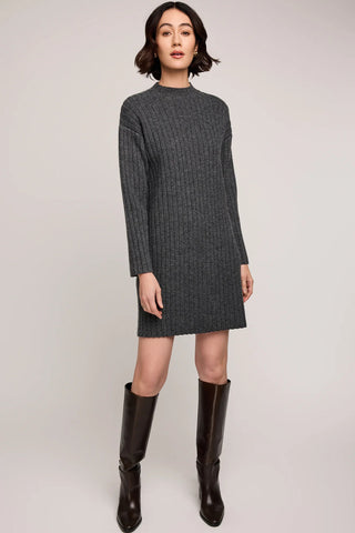 YVETTE KNIT DRESS - Heather Charcoal