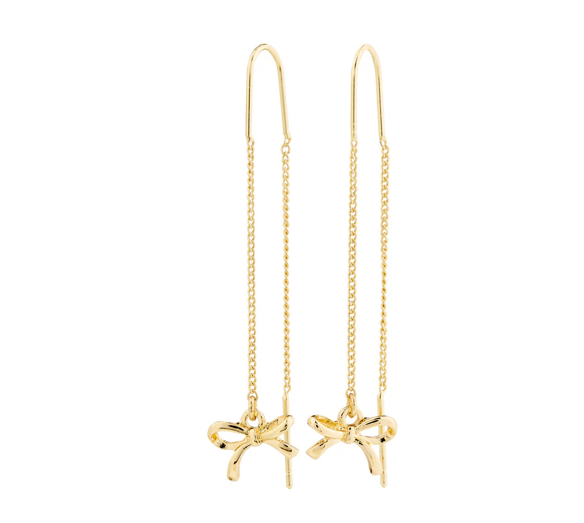 LYSANDRA RECYCLED CHAIN EARRINGS GOLD-PLATED