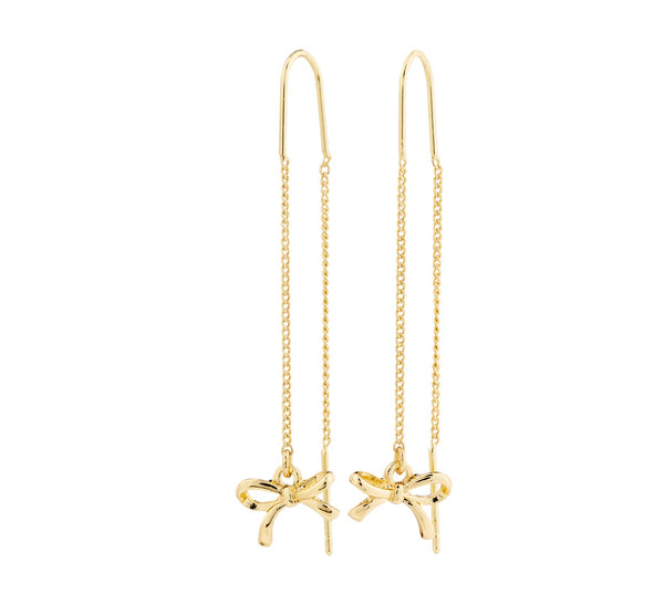 LYSANDRA RECYCLED CHAIN EARRINGS GOLD-PLATED