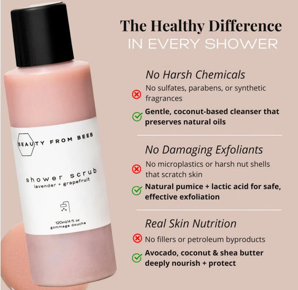 SHOWER SCRUB - Lavender + Grapefruit