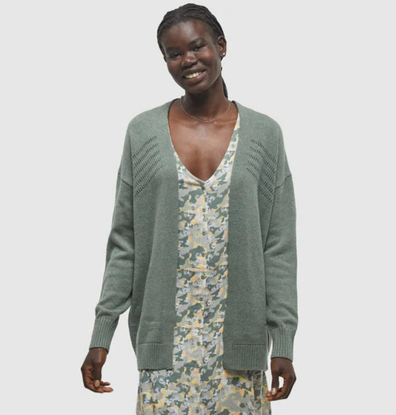 Prairies Cardigan - Agave Green Heather