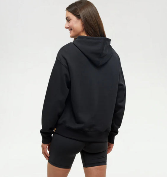 Restoration Woodblock Hoodie - Meteorite Black/Lime Green