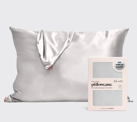Satin Pillowcase - Silver