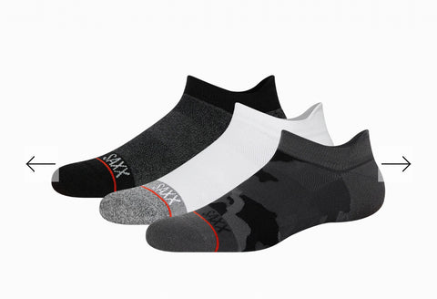 WHOLE PACKAGE 3-PACK
Low Show Socks / Black/White/Super Camo
