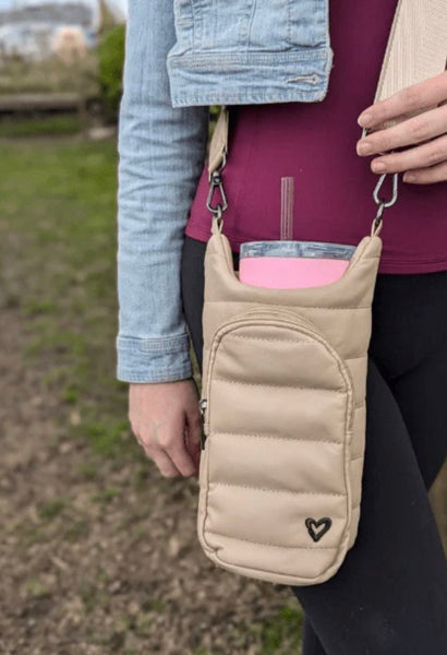 HIPSTER H2O CROSSBODY BAGS VEGAN LEATHER- Black