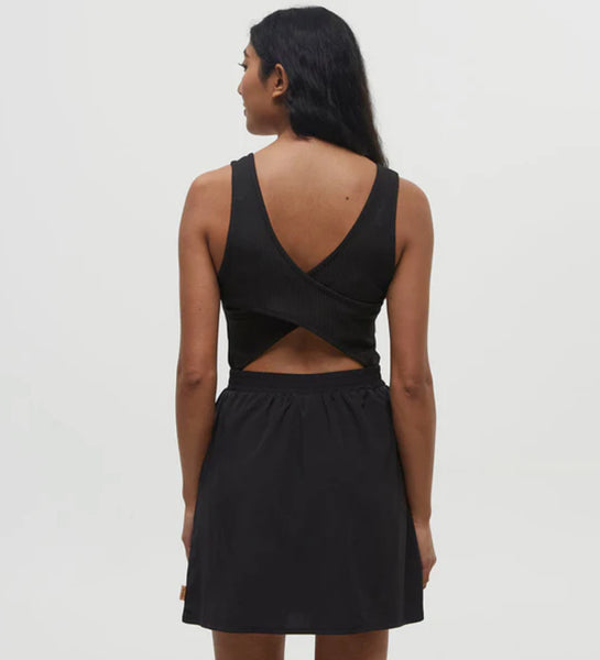 Ashby Twist Tank Back Dress - Black