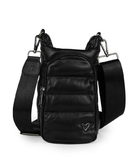 HIPSTER H2O CROSSBODY BAGS VEGAN LEATHER- Black